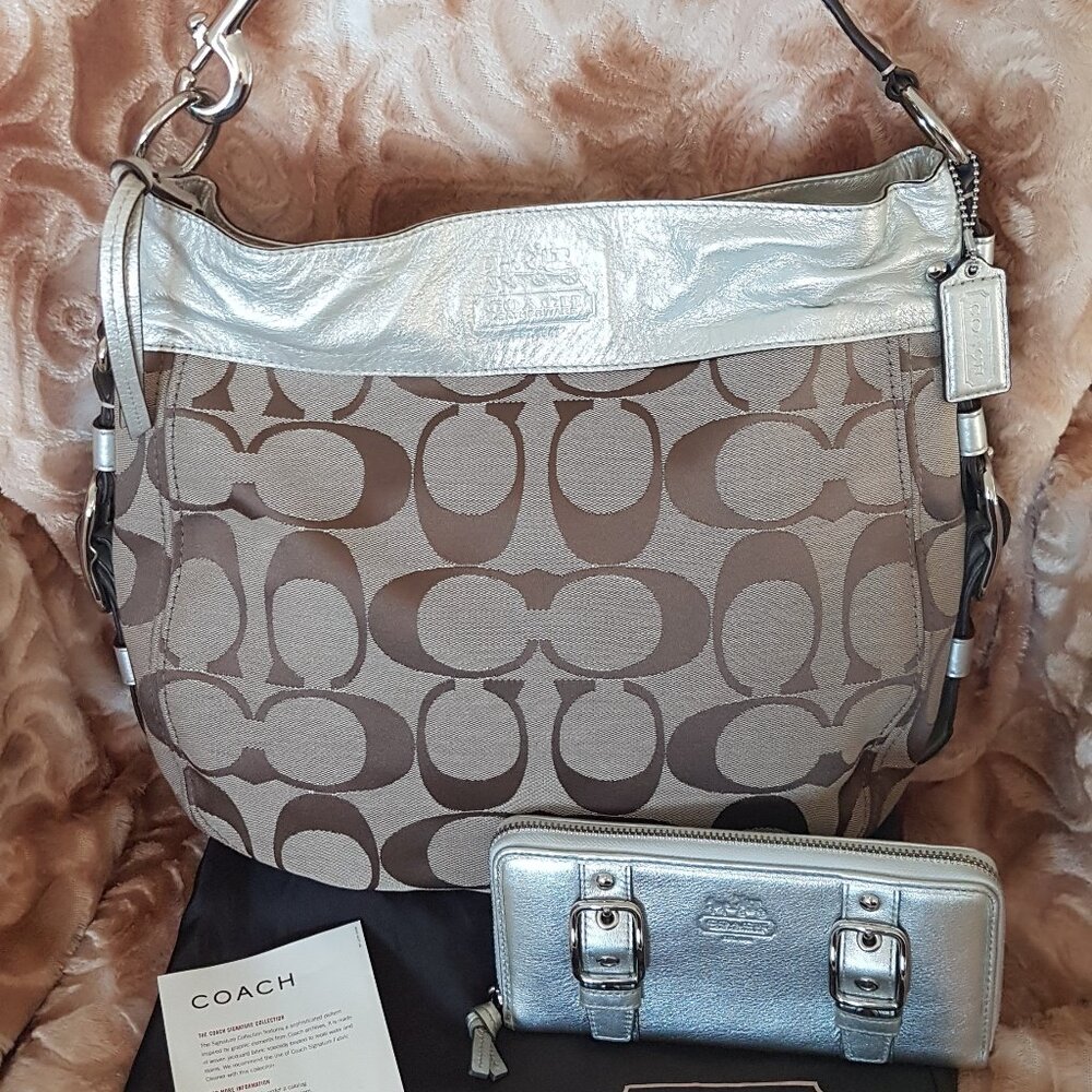 NEW $576 Coach Zoe Bag & Wallet AUTHENTIC COACH COLLECTION! $6.99 Shipping!